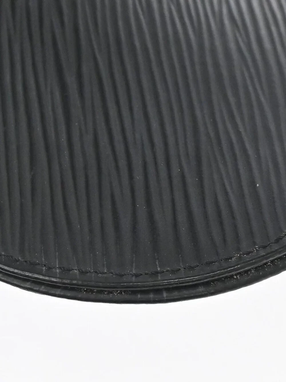Louis Vuitton Black Epi Pochette Demi-lune Handbag